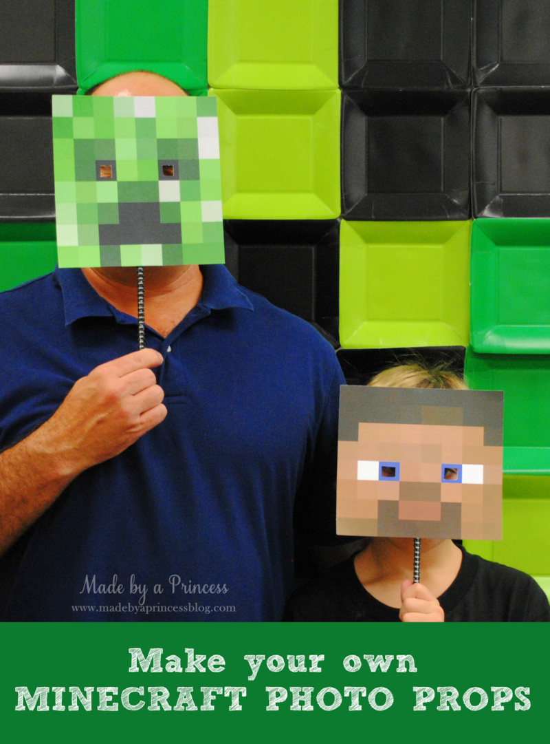 Make Your Own Minecraft Photo Props + FREE Downloads