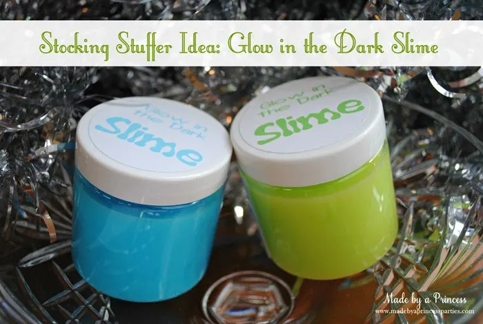 stocking stuffer idea glow in the dark slime