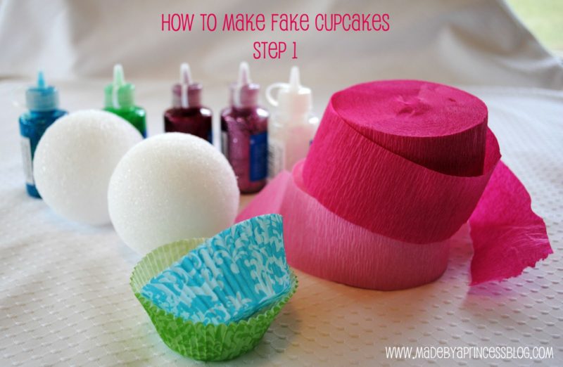 Fake/faux cupcakes