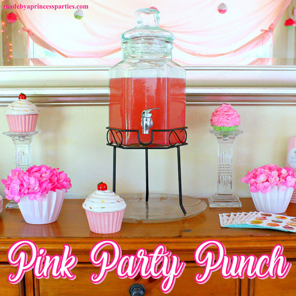 This perfectly Pink Party Punch is so delicious and pretty! It's the perfect punch to serve at tea parties, baby showers, bridal showers, and birthday parties. Want to make it extra sparkly? Add some champagne!