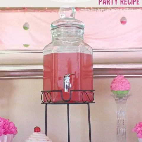 sparkling pink punch party recipe