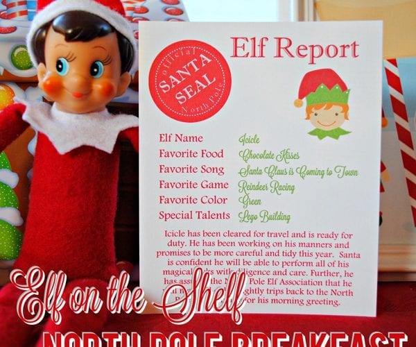 Elf on the Shelf North Pole Breakfast