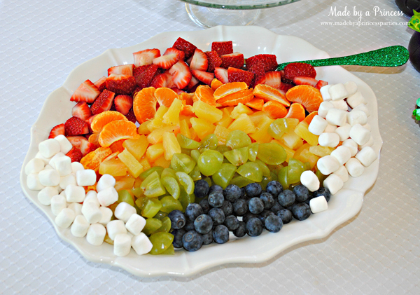 Kids St Patricks Day Party Ideas rainbow fruit platter