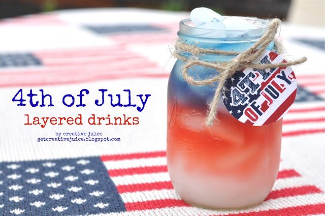 4th of july layered drinks tutorial