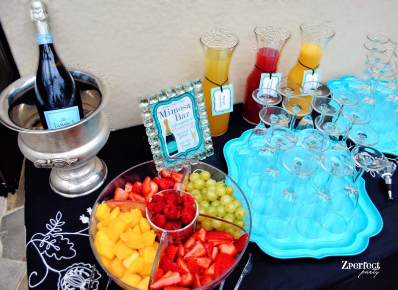 Mimosa-Bar: Bridal Shower on a Budget - Made by A Princess