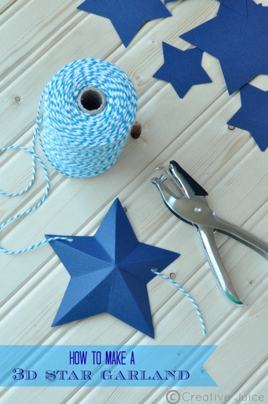 how to make a 3d star garland by @mindy_cone