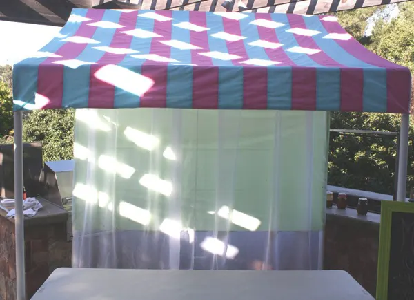 How to Make a PVC Canopy add fabric canopy for shade