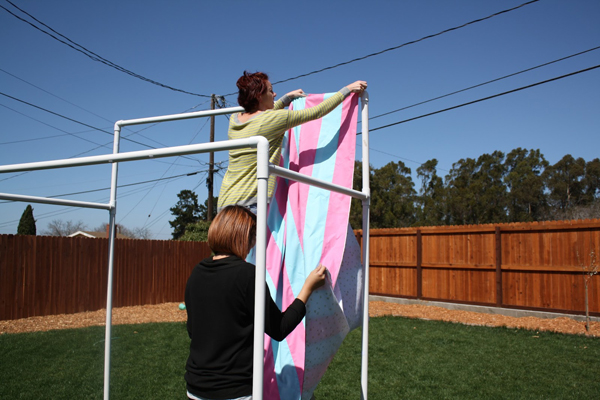 How to Make a PVC Canopy attach fabric canopy to the frame