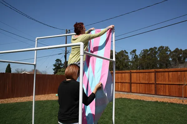 How to Make a PVC Canopy attach fabric canopy to the frame