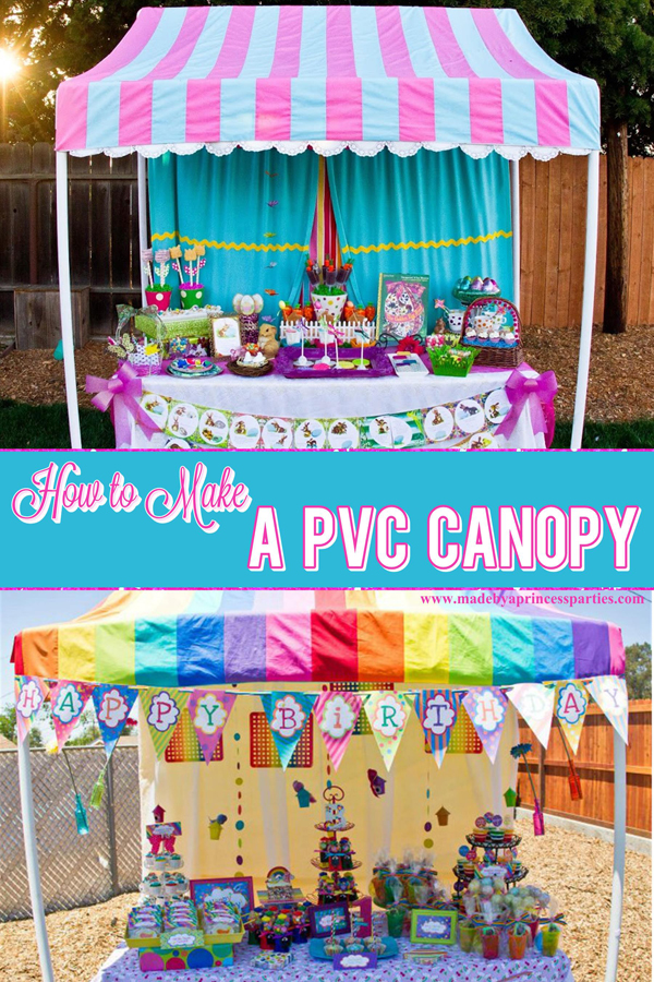 How to Make a PVC Canopy can perfect for parties or boutiques