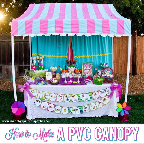 How to Make a PVC Canopy easy weekend project