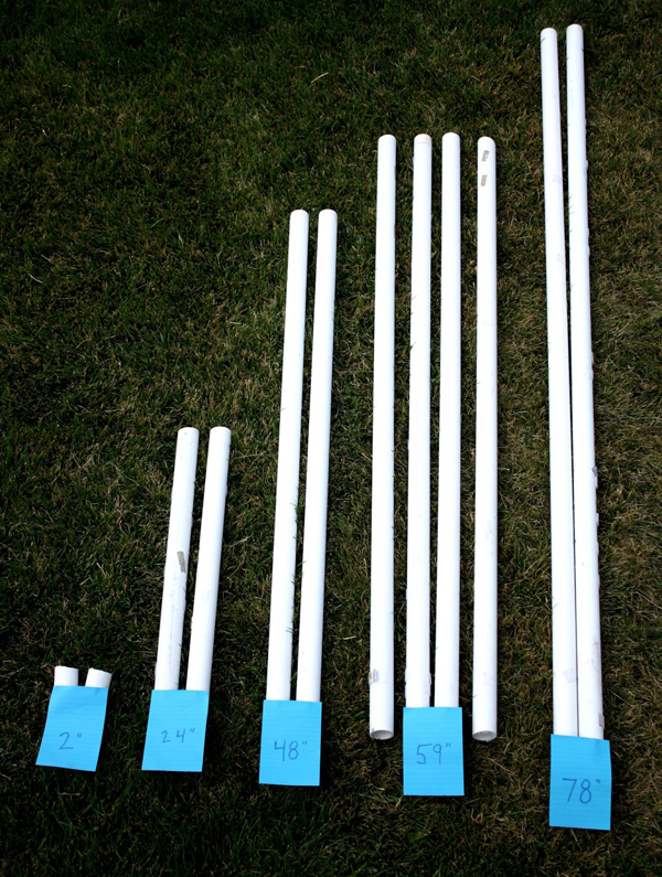 How to Make a PVC Canopy have your local hardware store cut pvc pipe for you