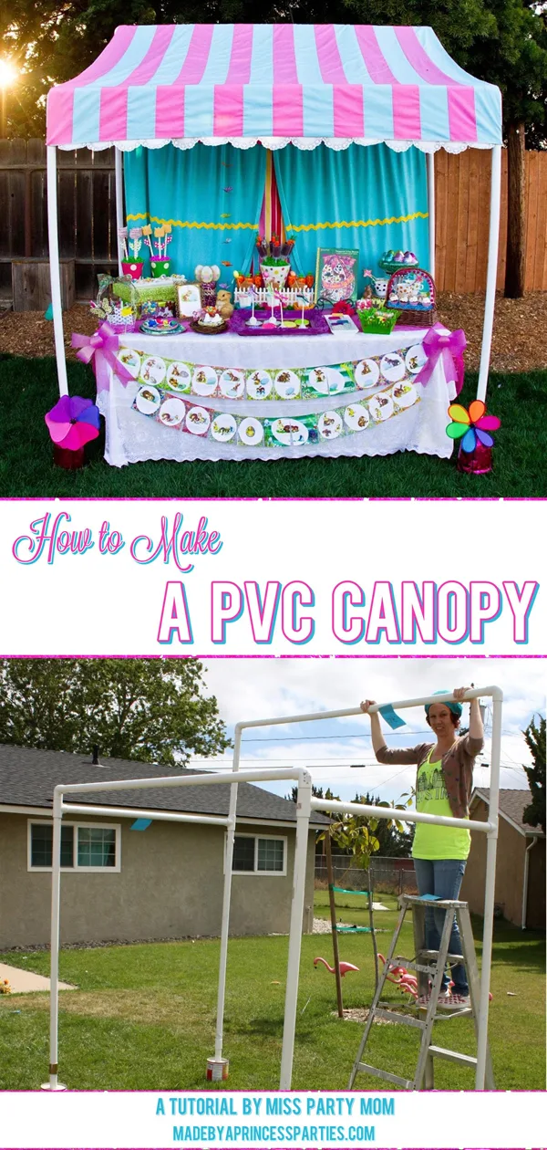 How to Make a PVC Canopy step by step instructions on how to create your own
