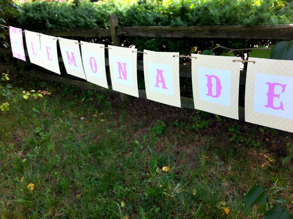 Lemonade stand banner