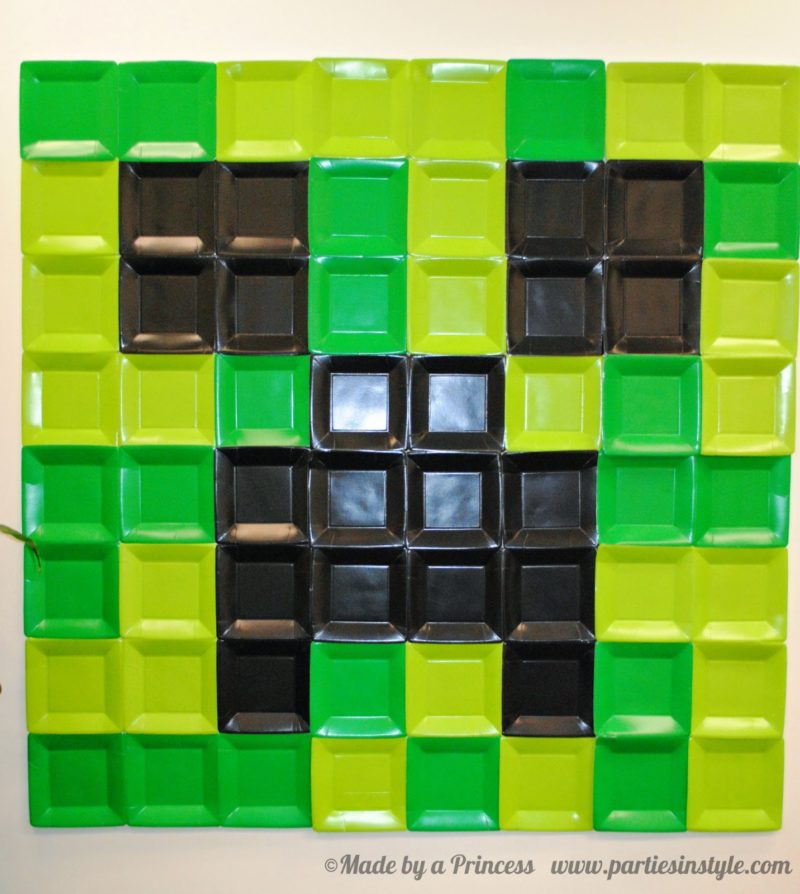 Minecraft birthday decorations for a minecraft themed party