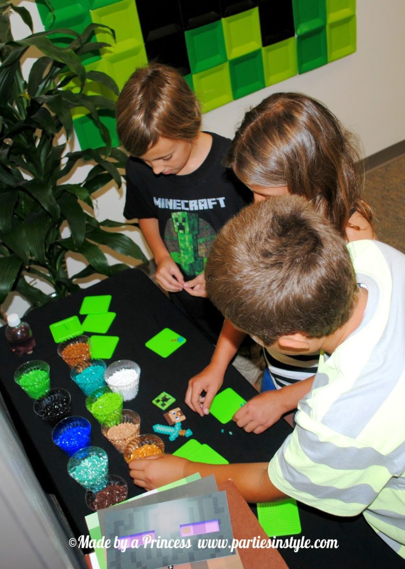 Minecraft party favor ideas for a minecraft themed party