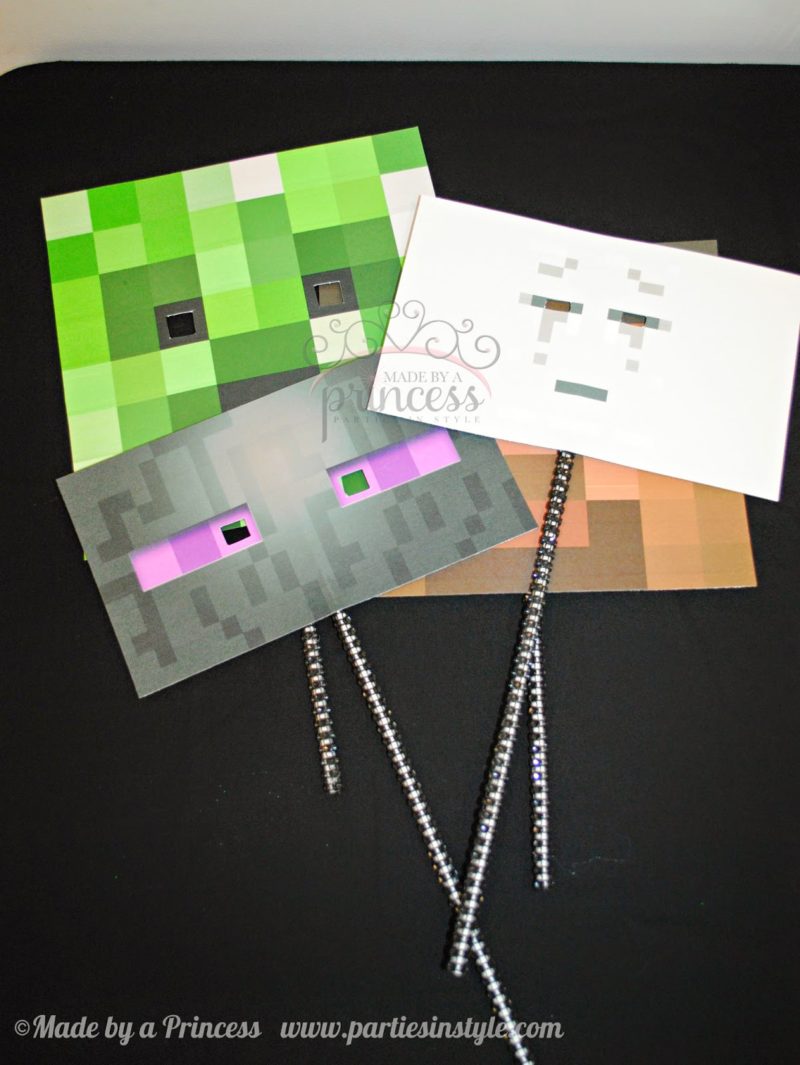 Minecraft birthday decorations for a minecraft themed party