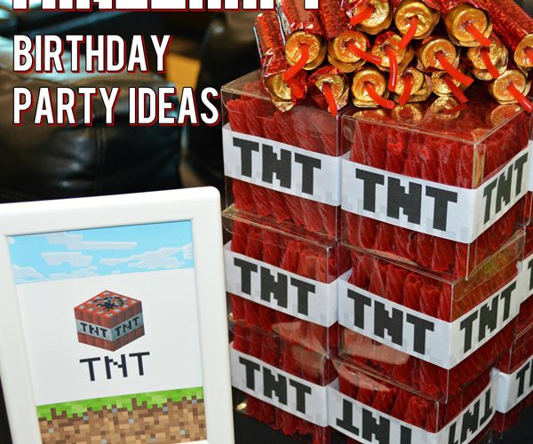 Ultimate Minecraft Birthday Party inspiration including free printables