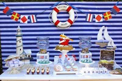 Nautical Birthday Banner Sailor Theme Decor, Navy Theme, Anchor Banner,  Sail Boat, Lift Saver Party Decor 1st Birthday, 5th Birthday Decor