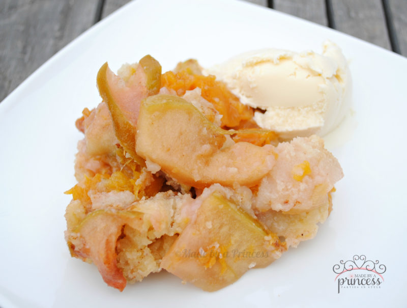 Recipe For Peach And Apple Cobbler Made By A Princess