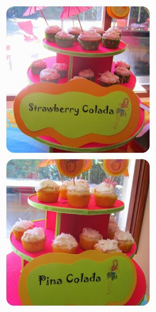 tiki-party-cupcakes