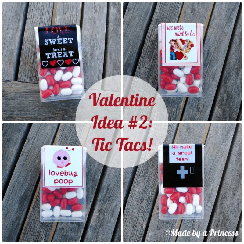 made by a princess classroom valentine idea tic tacs