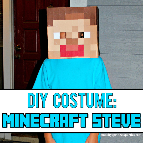 Make Your Own Minecraft Steve Head - Made by A Princess