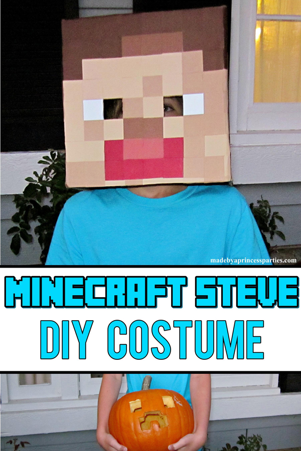 Make Your Own Minecraft Steve Head - Made by A Princess