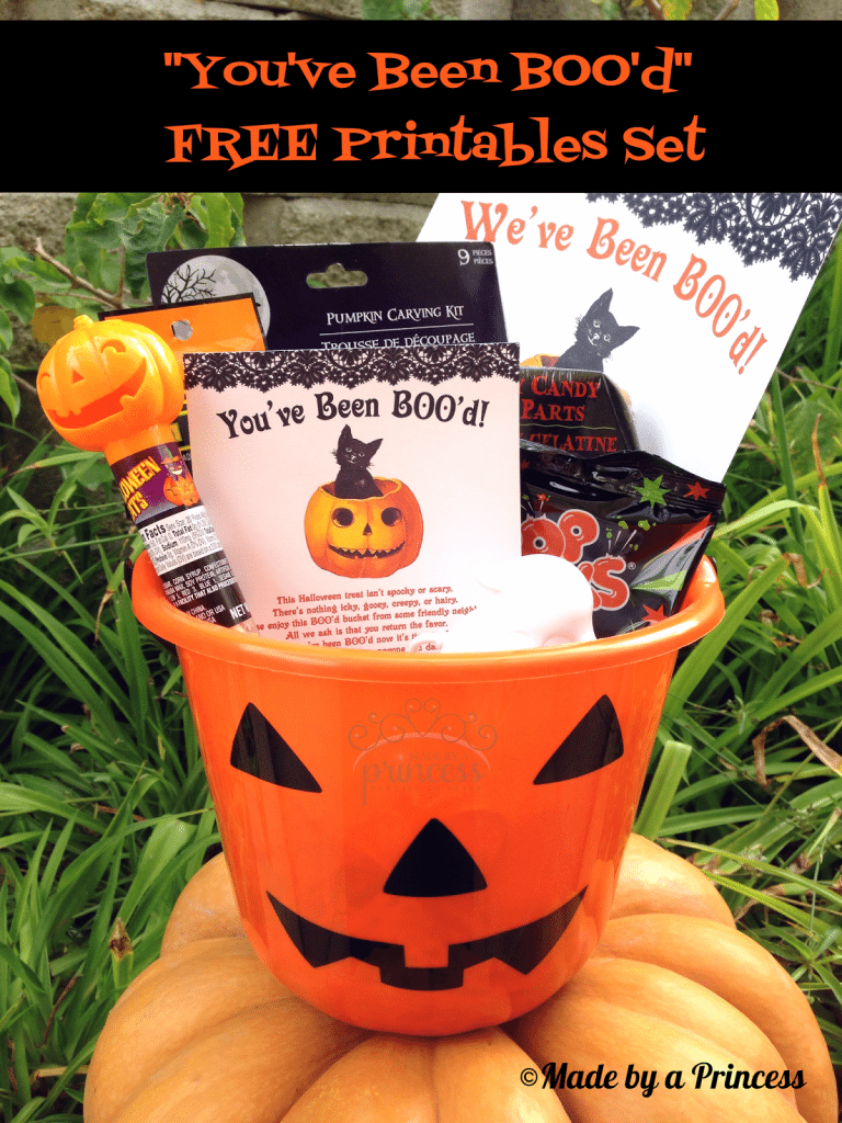 You've Been BOO'd FREE printable set