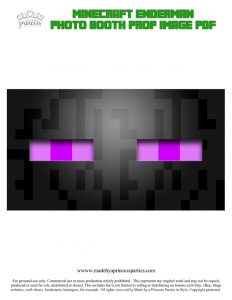 Make Your Own Minecraft Photo Props - Made by a Princess