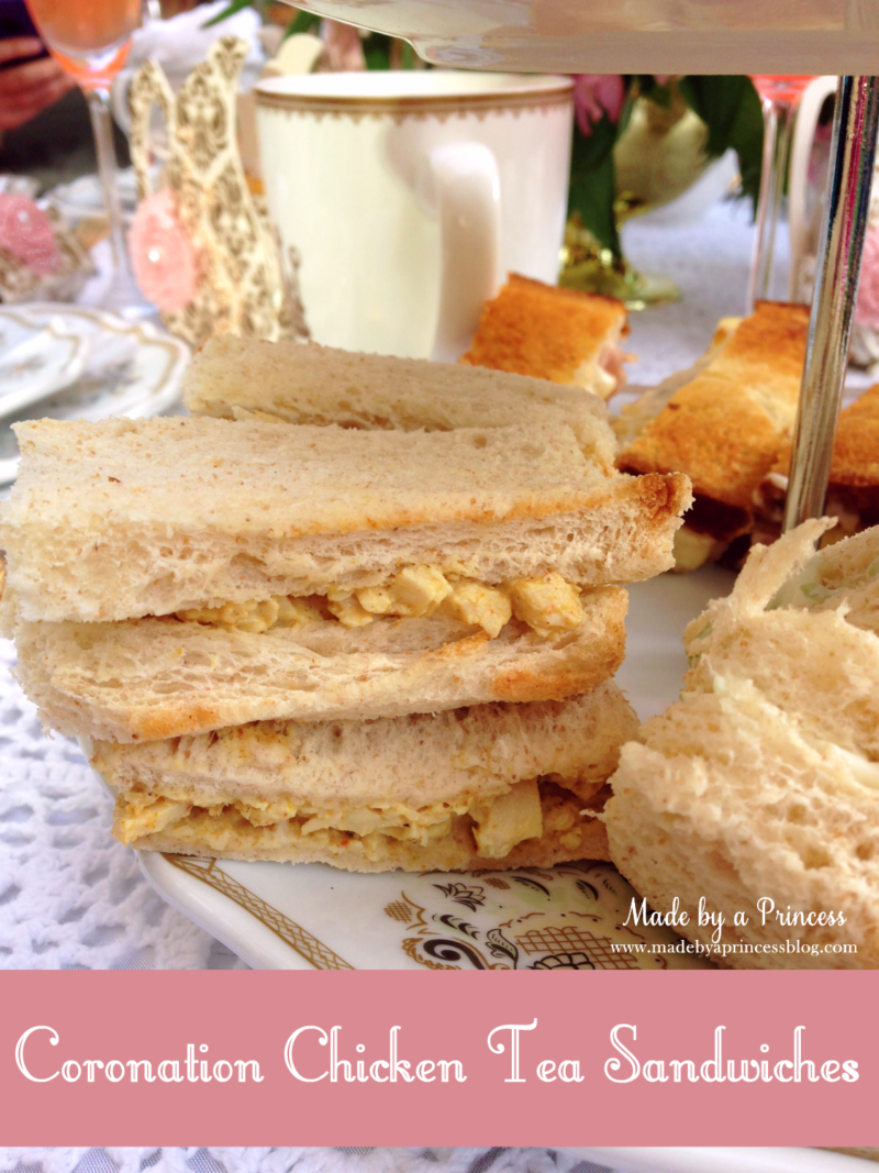 Coronation Chicken Tea Party Sandwiches