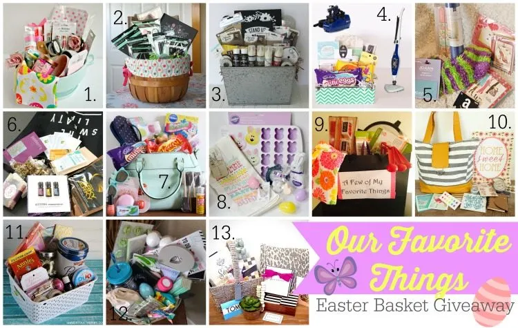 Our Favorite Things Easter Basket Giveaway Collage 1