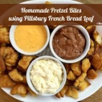 Pretzel Bites using Pillsbury French Bread Loaf