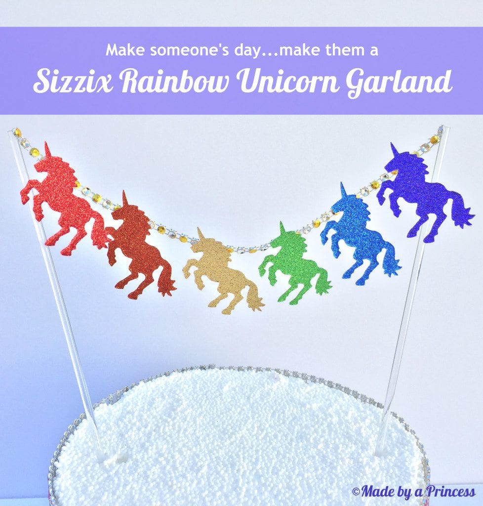 Rainbow Unicorn Garland - Made by A Princess