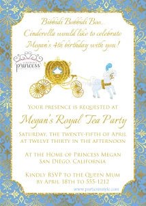 cinderella movie invitation