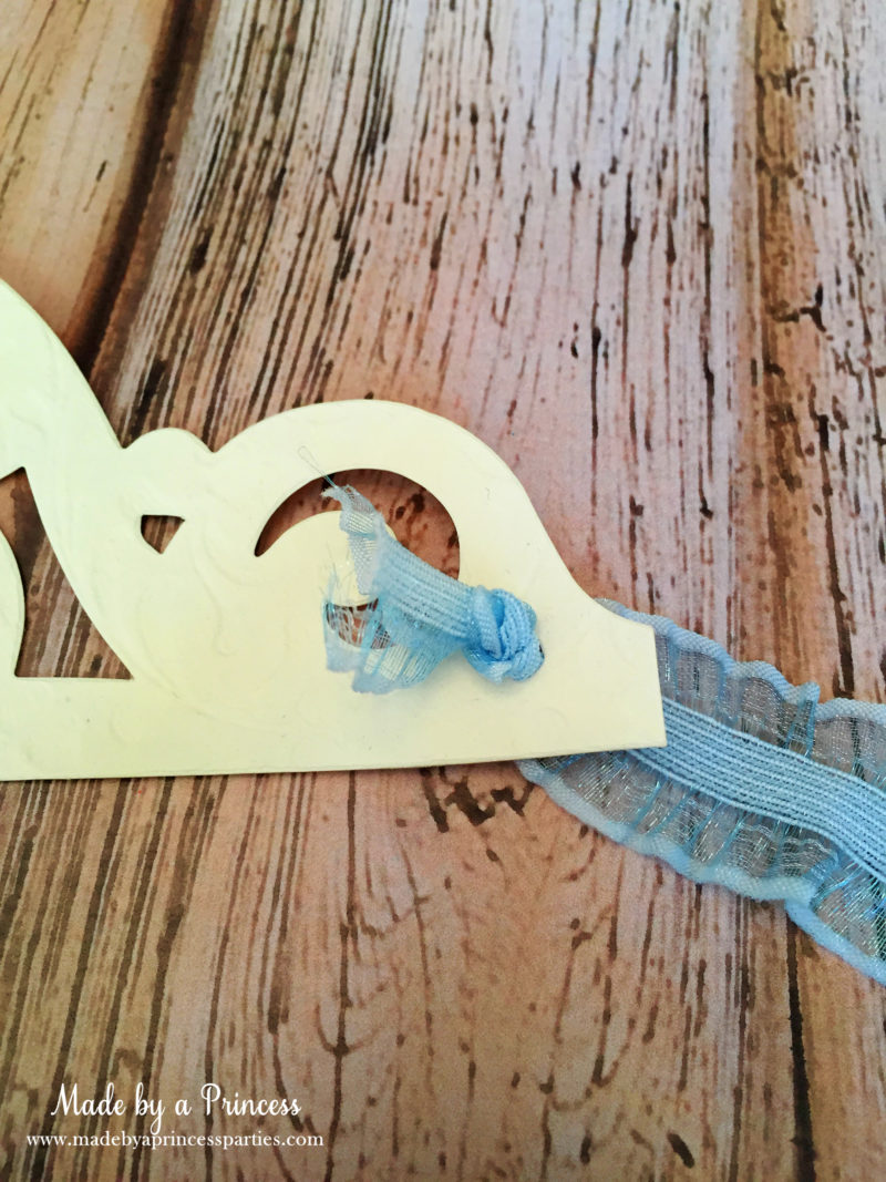 sizzix crown tutorial ribbon