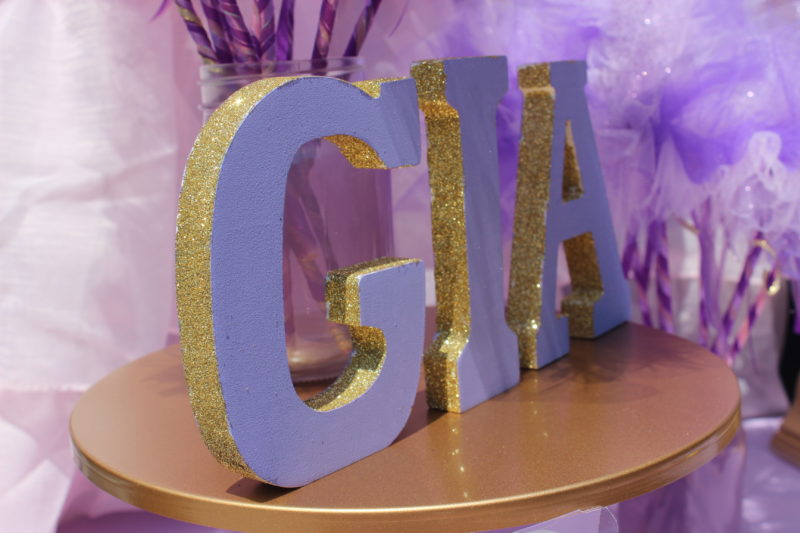 best day ever rapunzel party by tabletop treats glittered letters