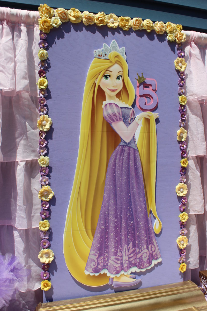 best day ever rapunzel party by tabletop treats backdrop