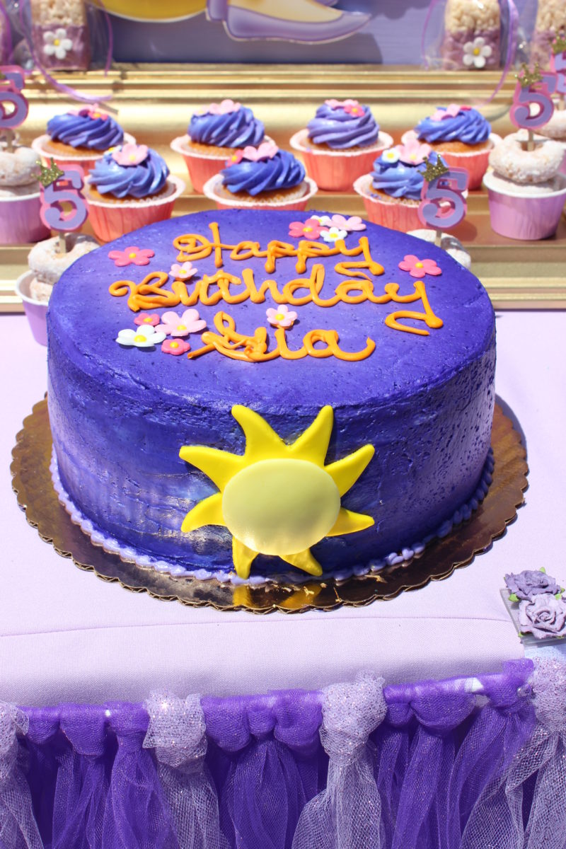best day ever rapunzel party by tabletop treats cake