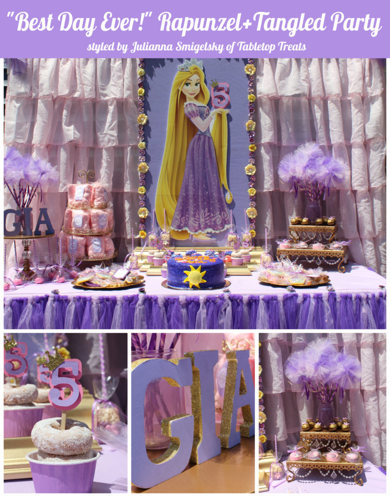 best day ever rapunzel party by tabletop treats