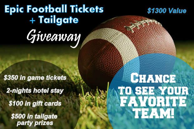 Epic Football Tickets & Tailgate GIVEAWAY