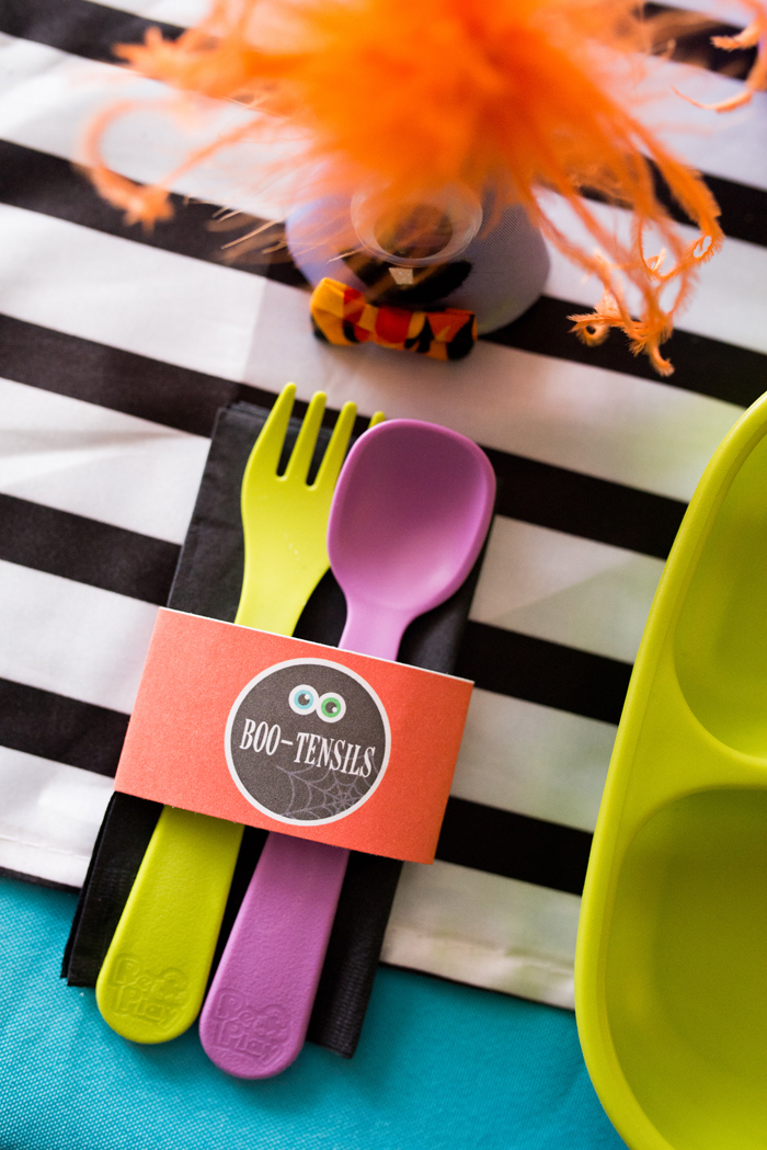 monster mash party ideas place setting