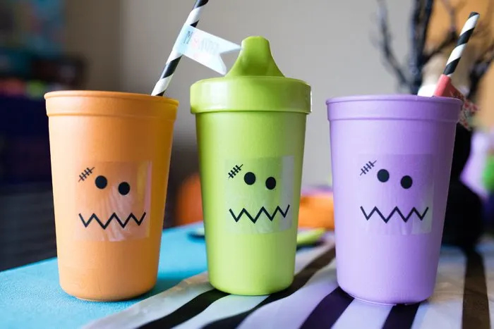 Monster Mash Party Ideas re-play cups