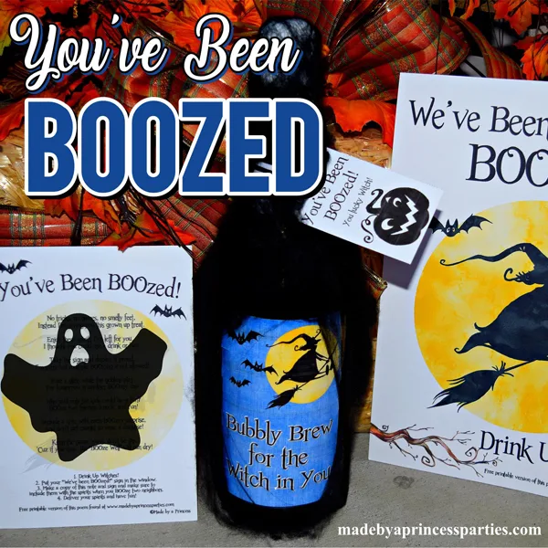 Youve Been BOOzed is a Fun Neighborhood Game for the adults to play this Halloween #boozegame #halloweenneighborhoodgame