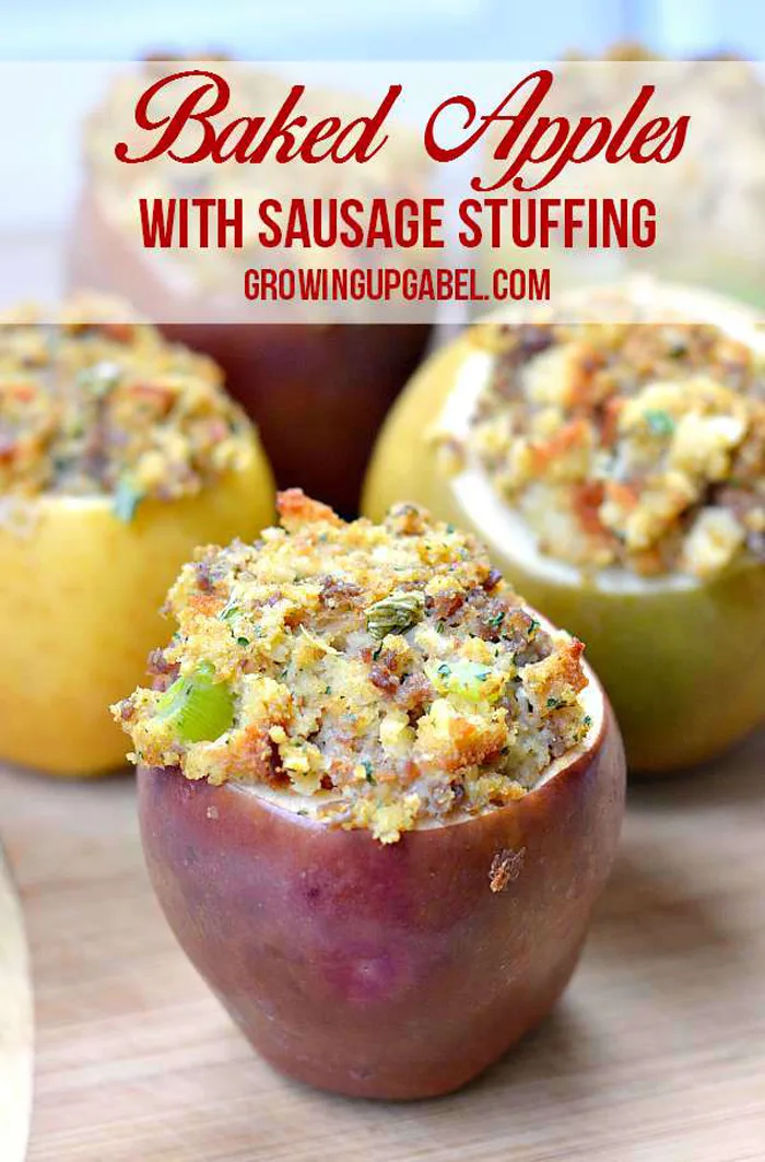 Baked-Apples-with-Sausage-Stuffing growing up gabel