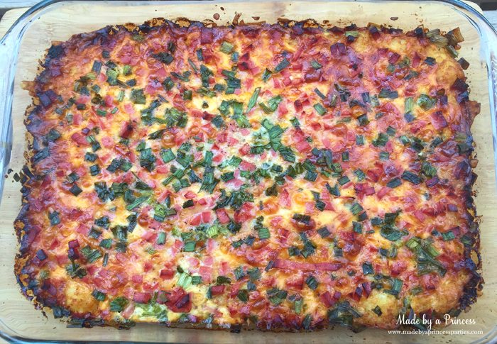 Bake Christmas morning casserole for 1 hour