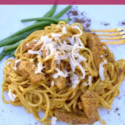 creamy pumpkin chicken pasta main