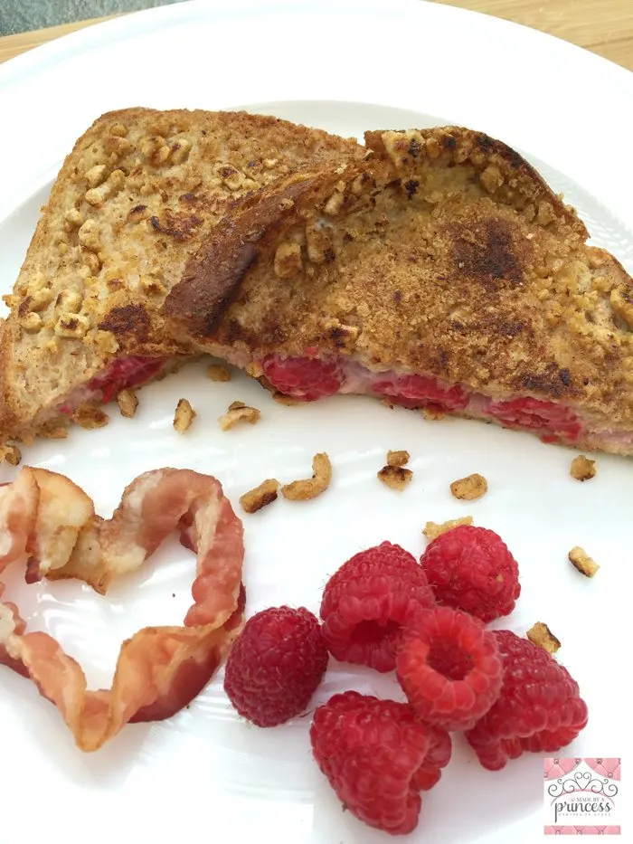 skinny stuffed french toast with bacon