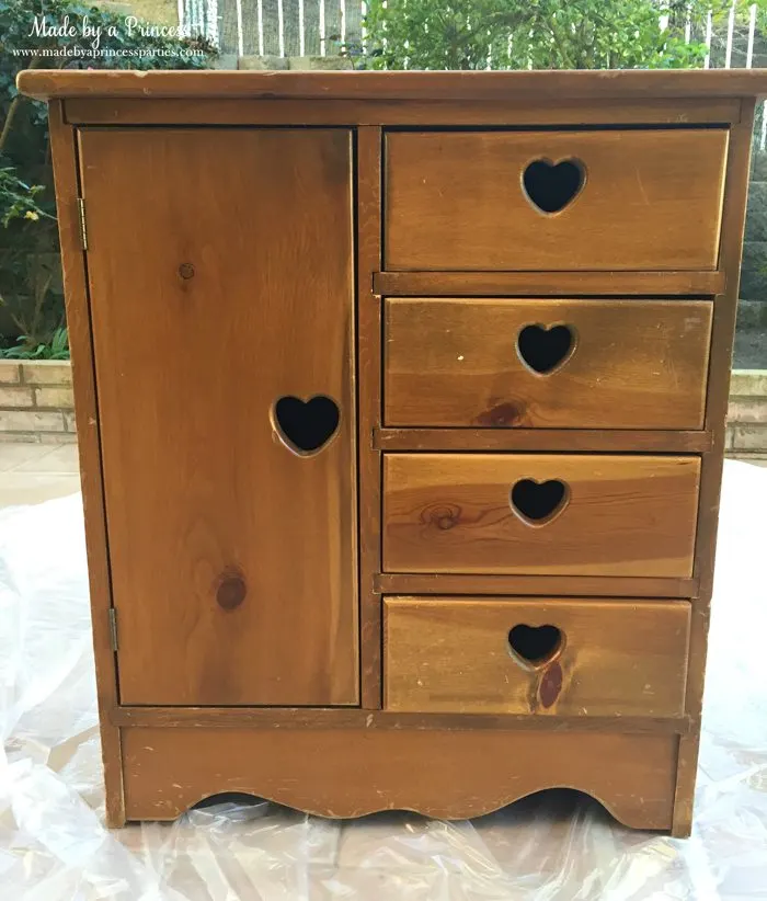antique cabinet pink pearl makeover untouched