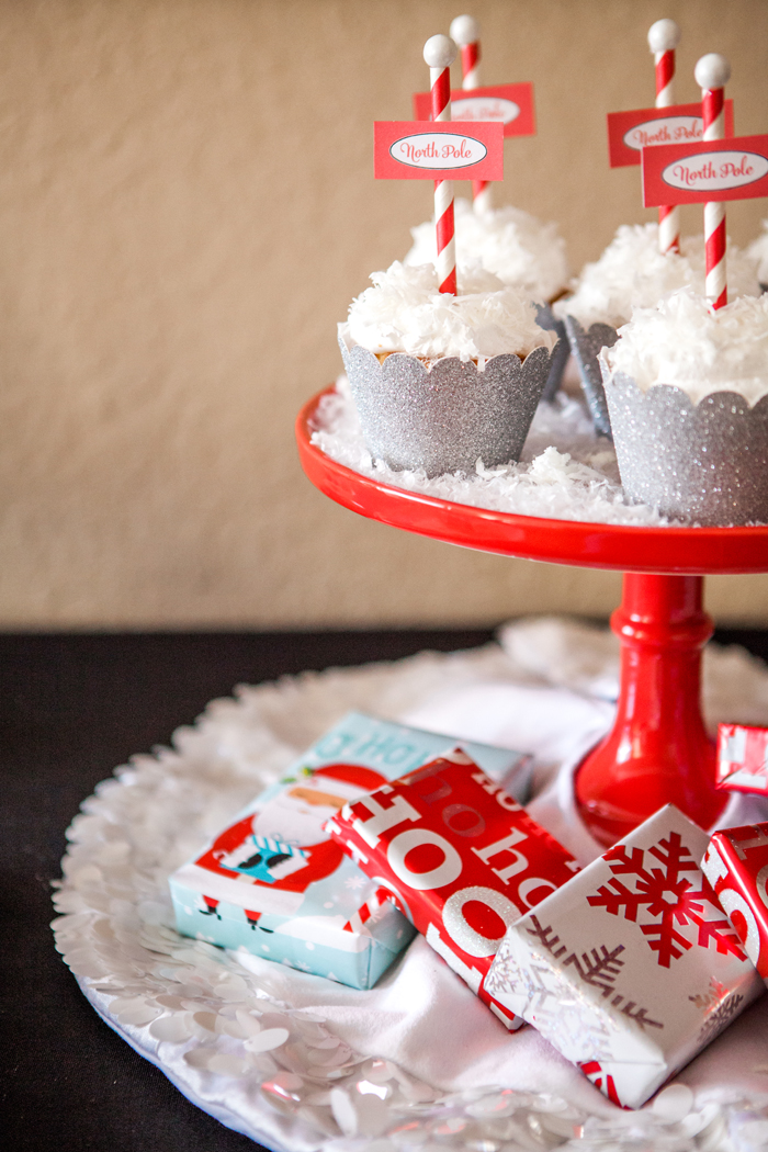 candy cane lane christmas party snowball cupcakes stand
